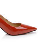 Red Patent Leather Pump - Detail View
