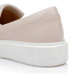 Aria Beige Slip On - Angle View