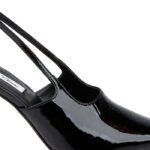 Black High Heel Slingback - Angle View