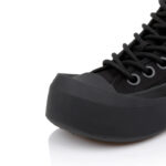 Black Sliding Toe Canvas Sneaker - Angle View