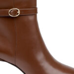 Downtown Brown Leather Knee Boot - Angle View