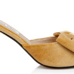 Mustard Bronze Bow Sandal - Angle View