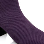 Plum Purple Flyknit Ankle Bootie - Angle View