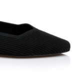 Black Flyknit Pump - Close-up View