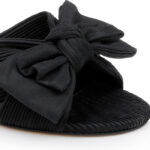 Black Heel Sandal - Close-up View