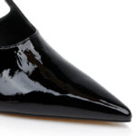 Black High Heel Slingback - Close-up View