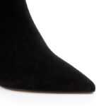 Black leather thigh boot - Close-up View