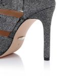 Blech Glitter Fabric Stiletto Sandal - Close-up View