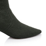 Forest Green Flyknit Ankle Boot - Close-up View