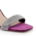 Nude Kid Leather High Heel Sandal - Close-up View