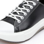 Pam Black Sneaker - Close-up View