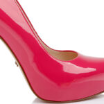 Bright Rose Patent High Heel Pump - Main View