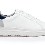 Domenico White Basketball with Grey_Navy Back - Main View