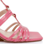 Morning Glory Patent Lea Stacked Wedge Sandal - Main View