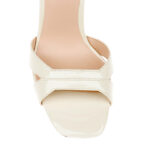 Beige Patent Lea High Heel Sandal - Side View