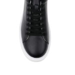 Edison Black Lace Up - Side View