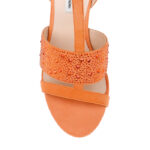 Melon Kid Suede & Hotfix Stiletto Sandal - Back View